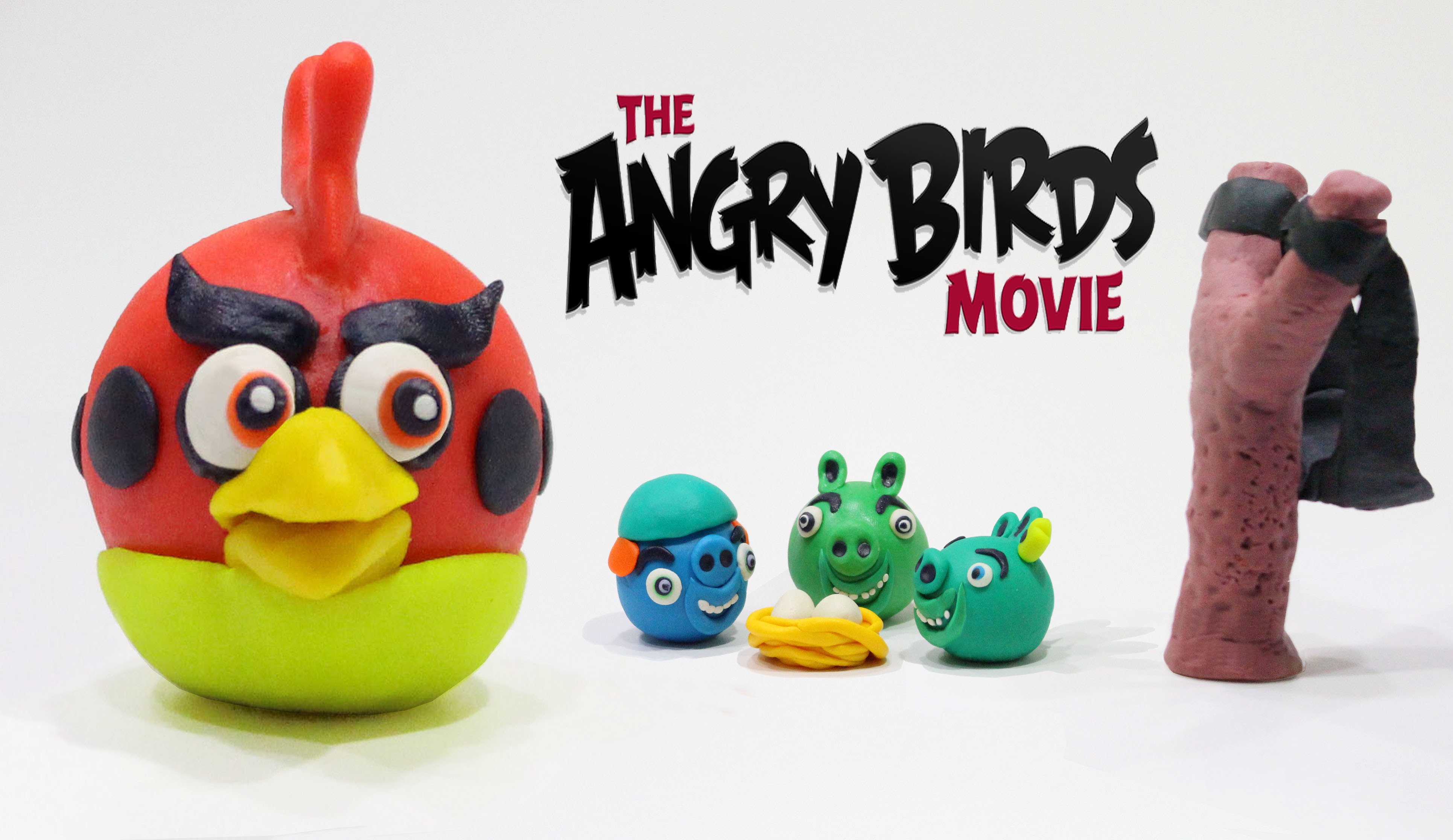 The Angry Birds Play Doh Stop Motion Video – Peppa Pig Español Spongebob Surprise Eggs Kid Toys
