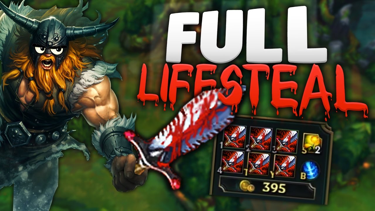 130% LIFESTEAL?? FULL LIFESTEAL OLAF TOP [League of Legends/LoL]
